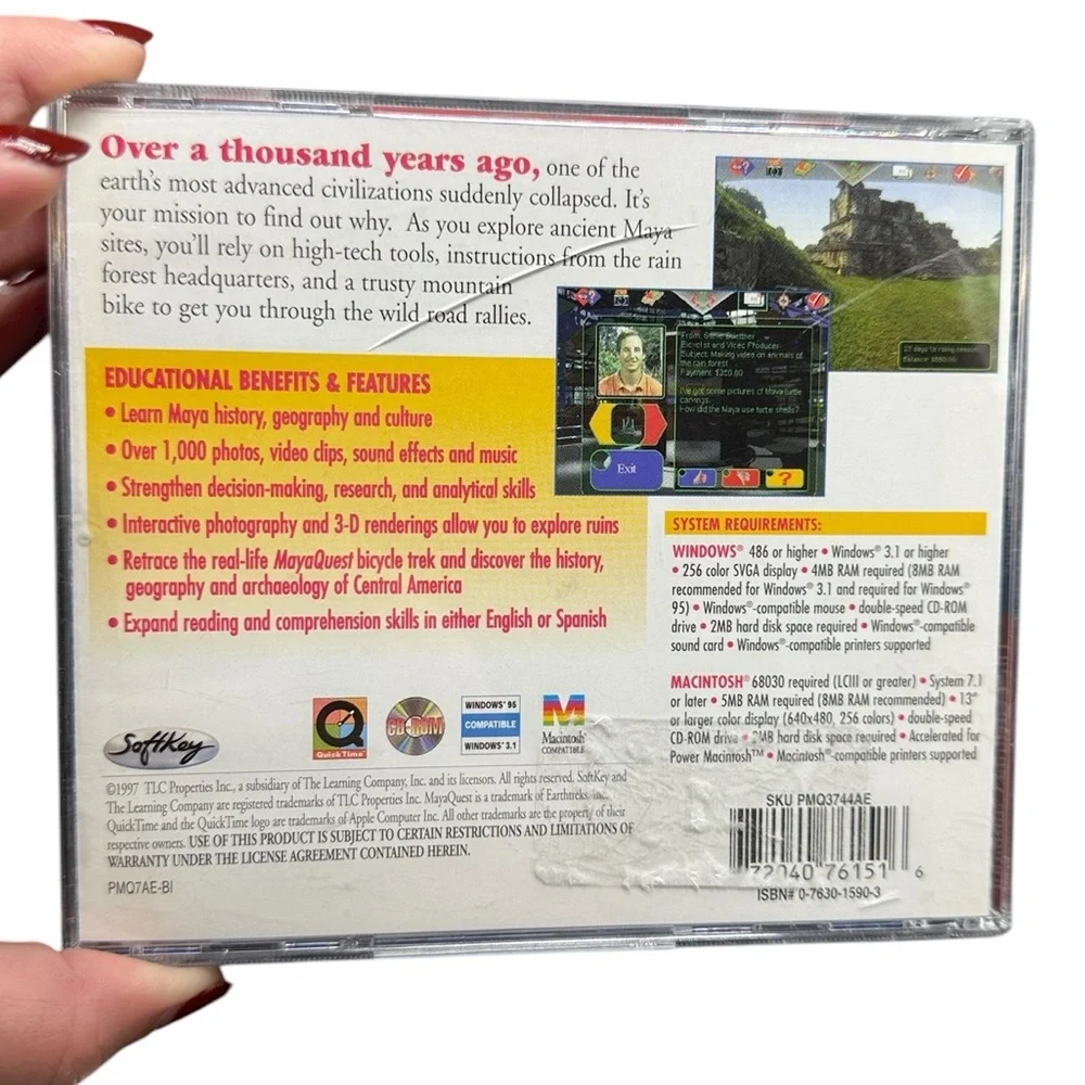 Vintage 90s PC Game Lot Educational Computer Games The Learning Company - Picture 10 of 10